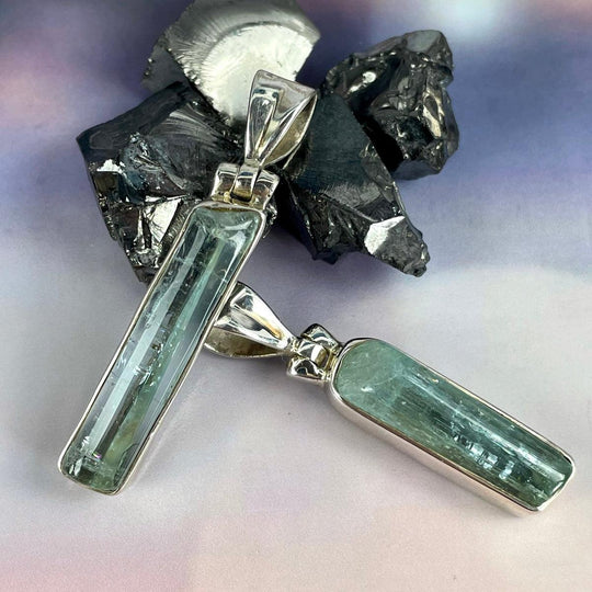 Aquamarine Raw Pendant