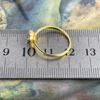 Pink Gemstone Gold Ring