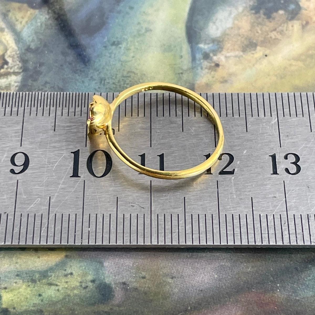 Pink Gemstone Gold Ring