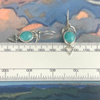 Amazonite Crescent Moon Earrings