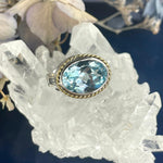 Blue Topaz Unique Ring