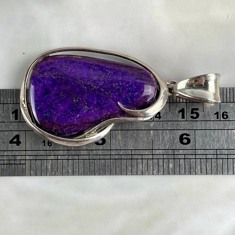 Purple Gemstone Silver Necklace