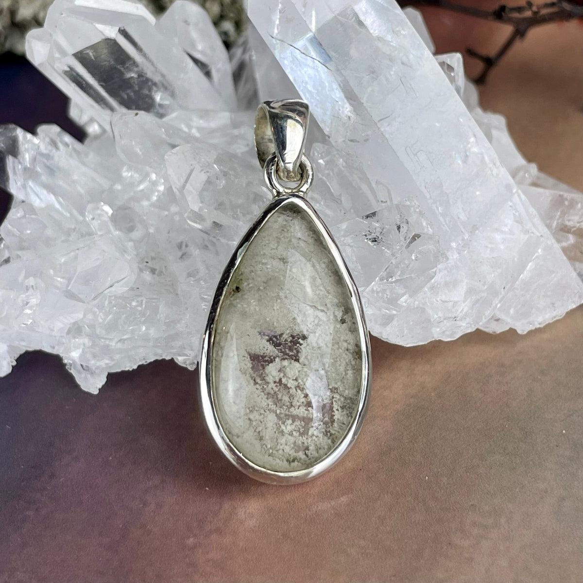 Garden Quartz Teardrop Pendant