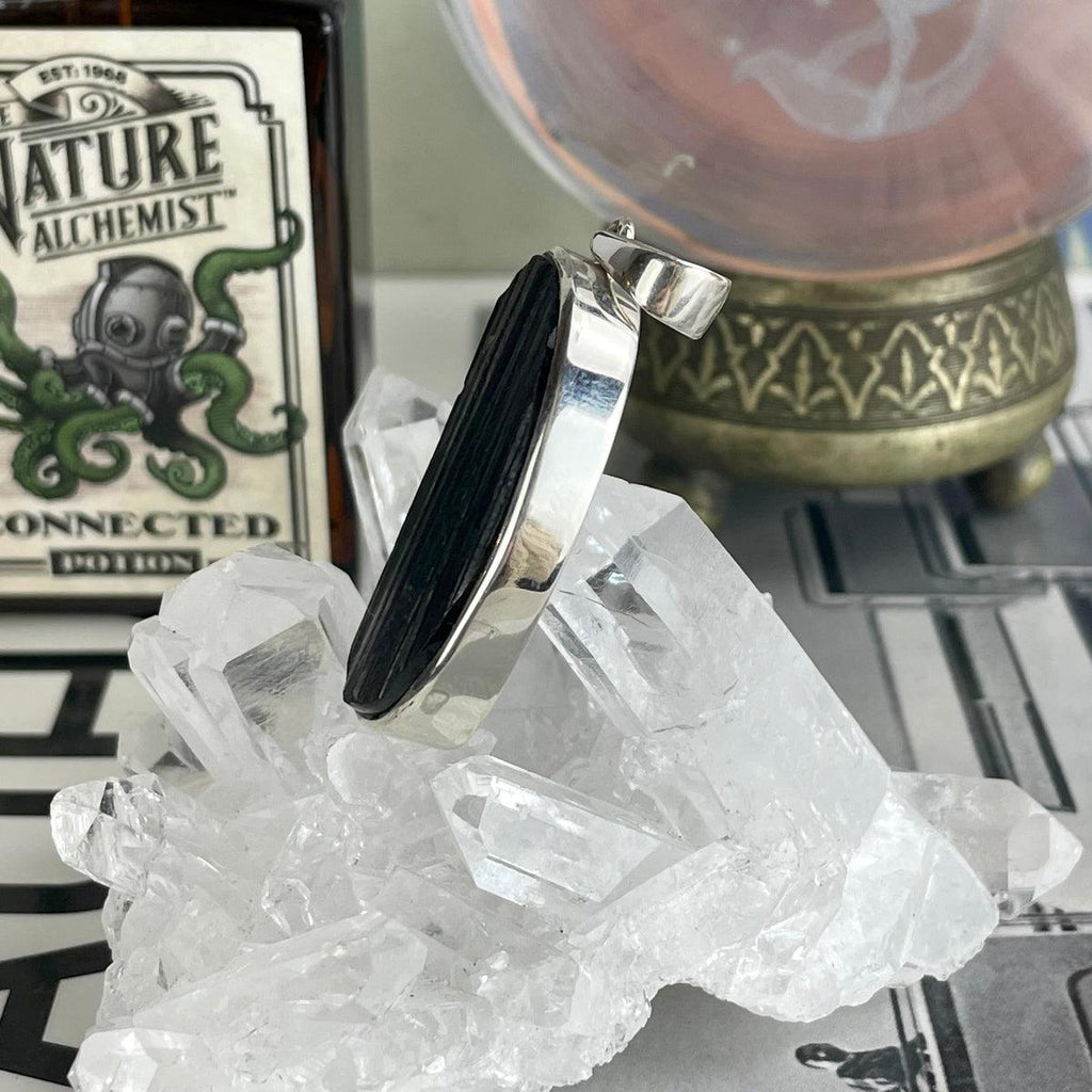 Raw Black Tourmaline Pendant