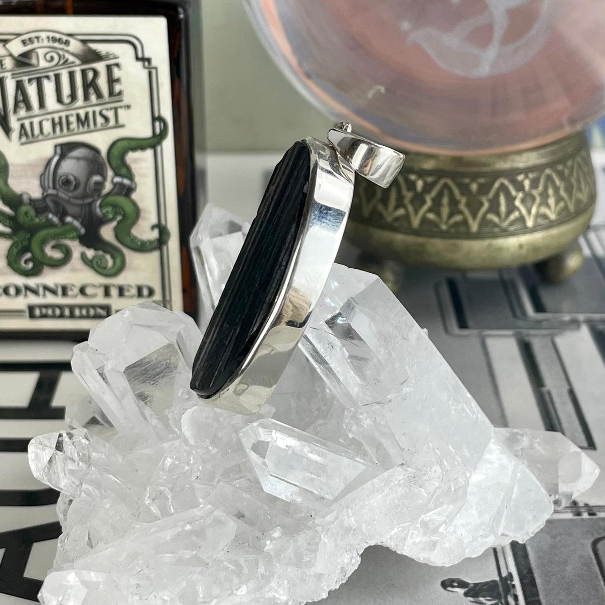 Raw Black Tourmaline Pendant