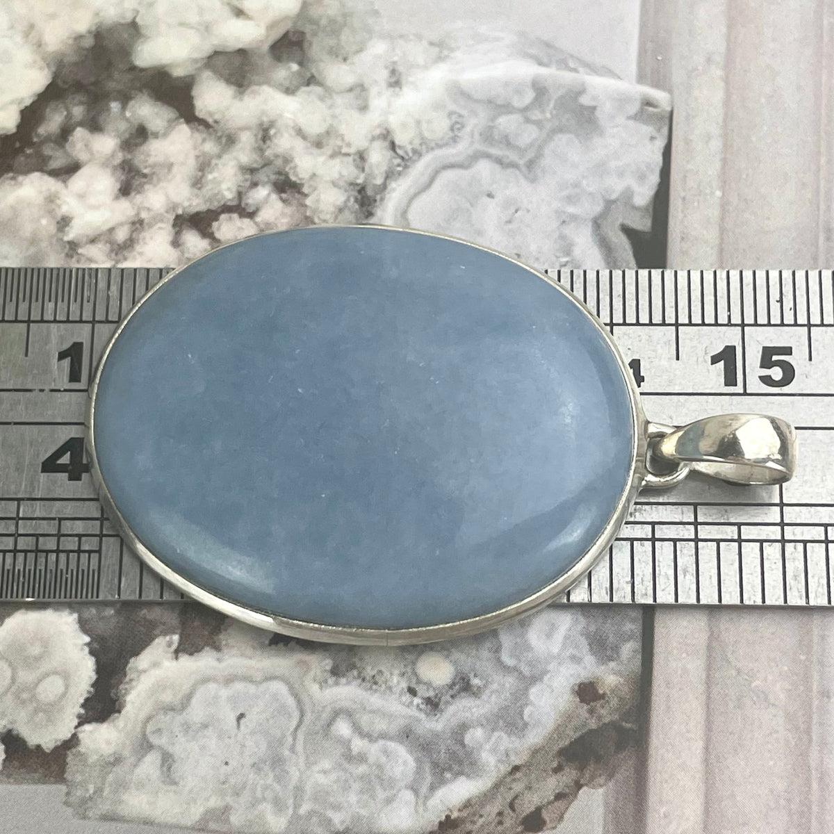 Large Oval Crystal Pendant