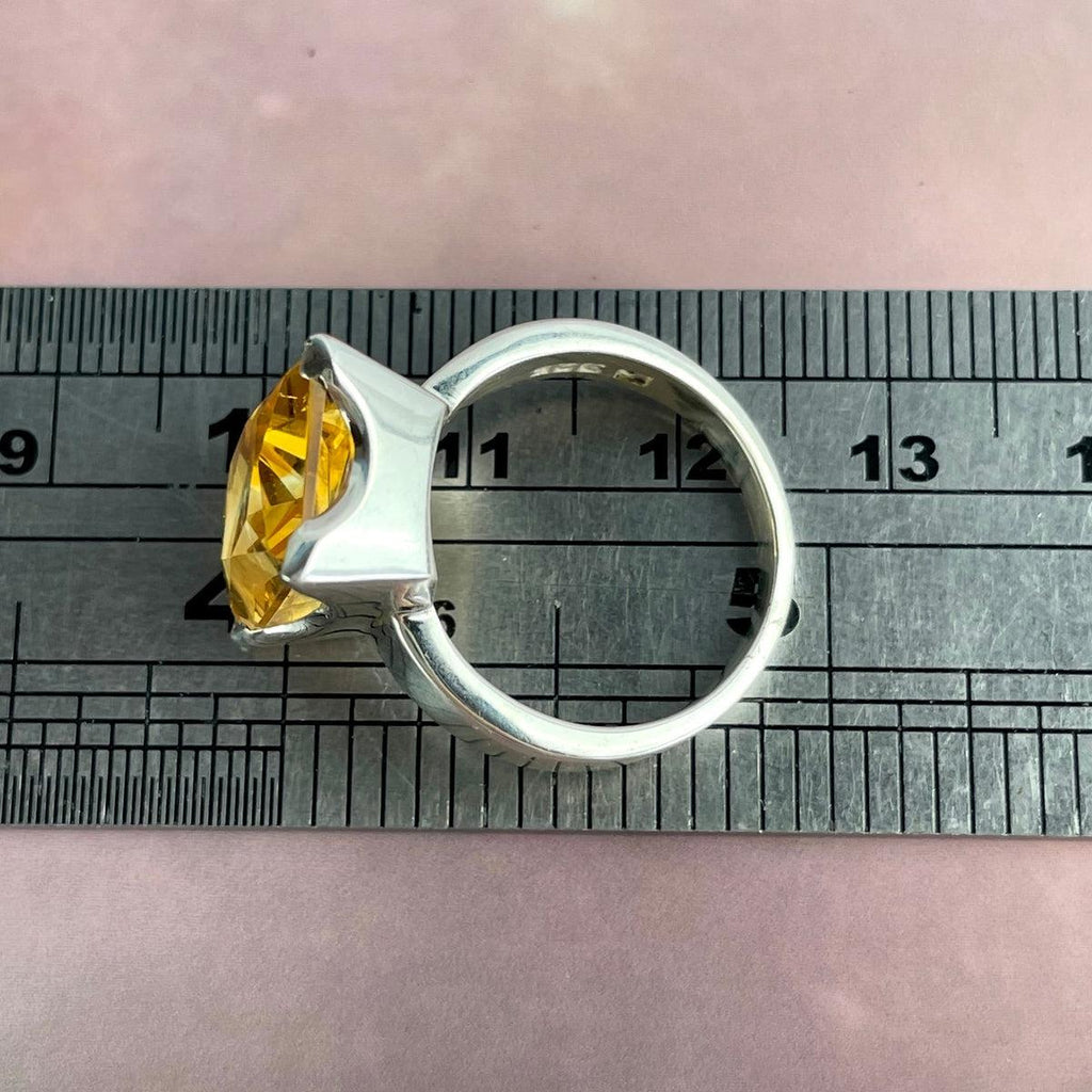 Orange Crystal Ring