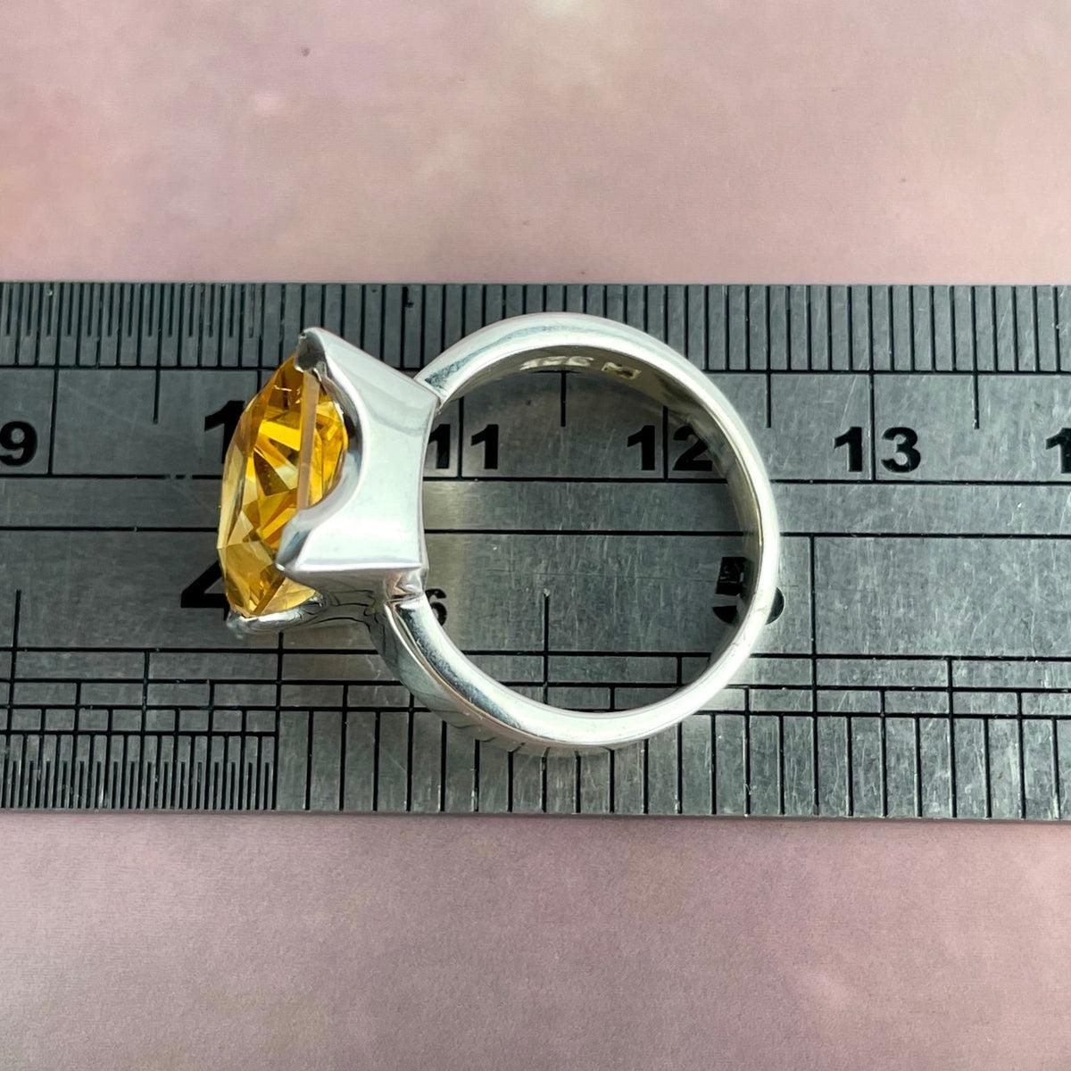 Orange Crystal Ring