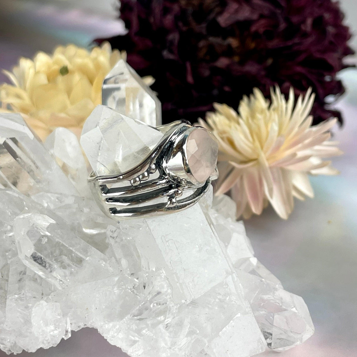Forest Design Gemstone Ring