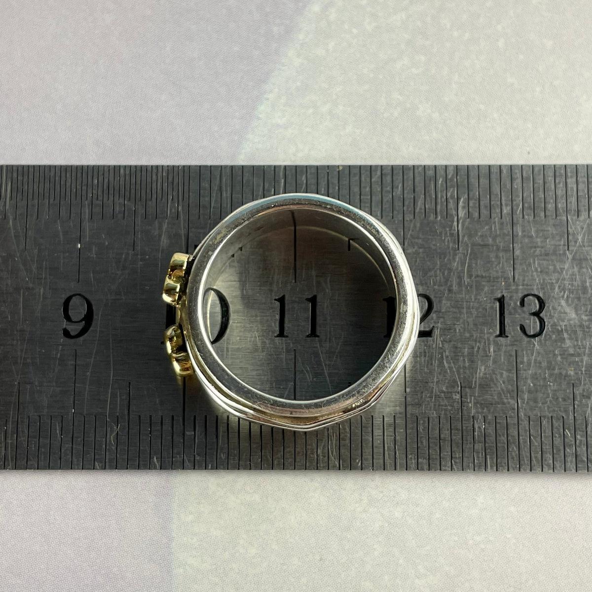 Brass And Silver Ring