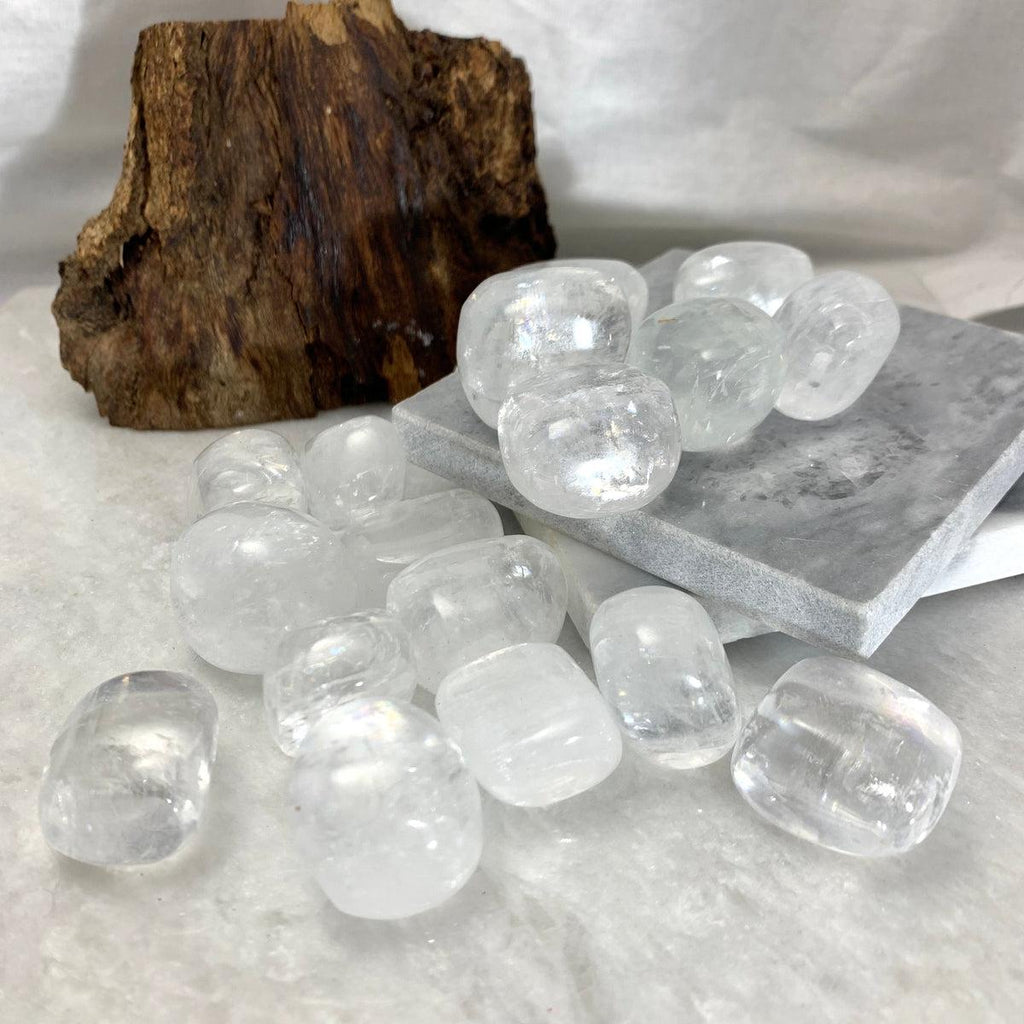 Clear Calcite Tumble Stones