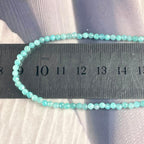 Amazonite Faceted 2-3mm Bead Necklace