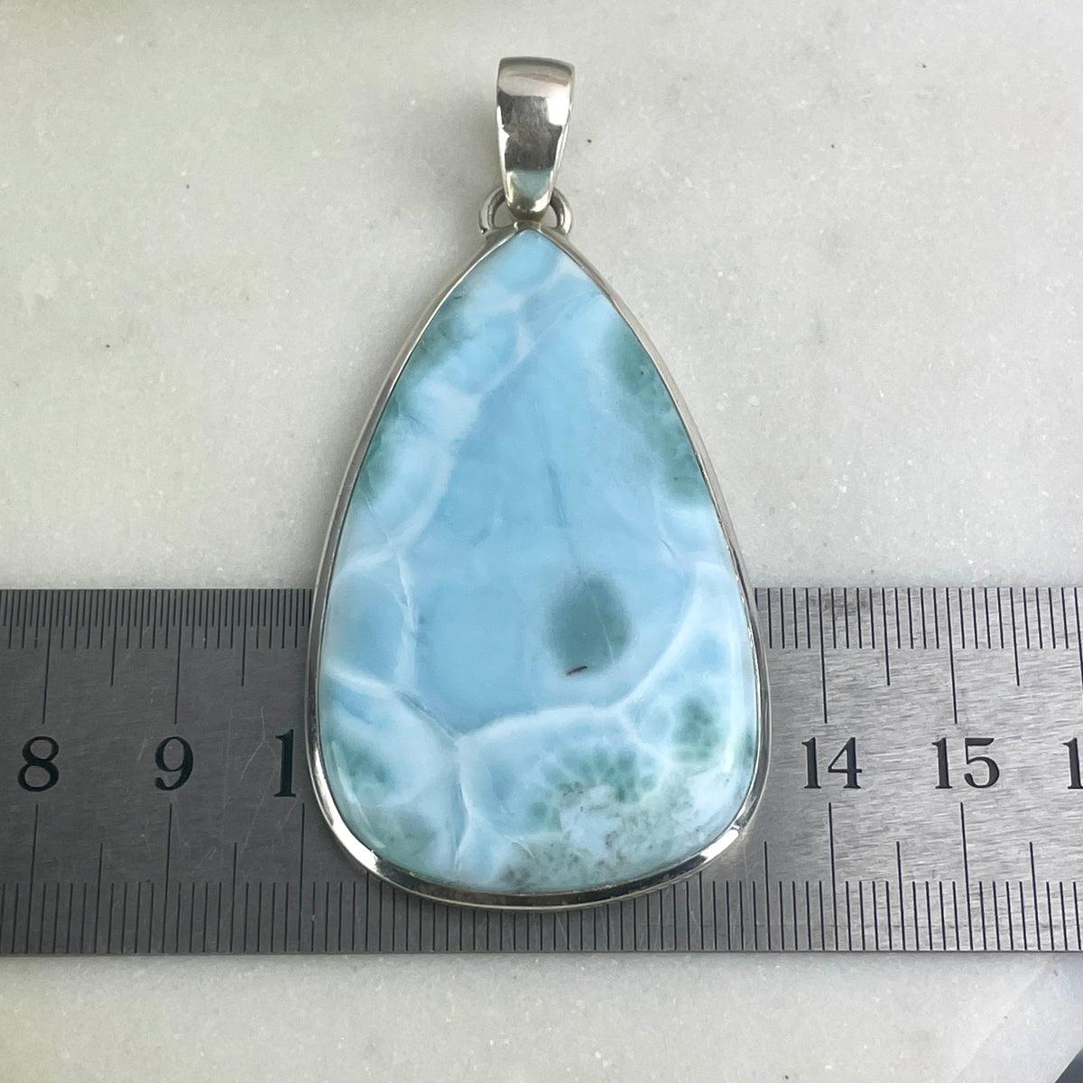 Polished Larimar Pendant