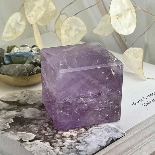 Amethyst Crystal Cube  4.5cm