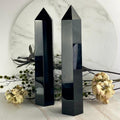 Tall Black Obsidian Point