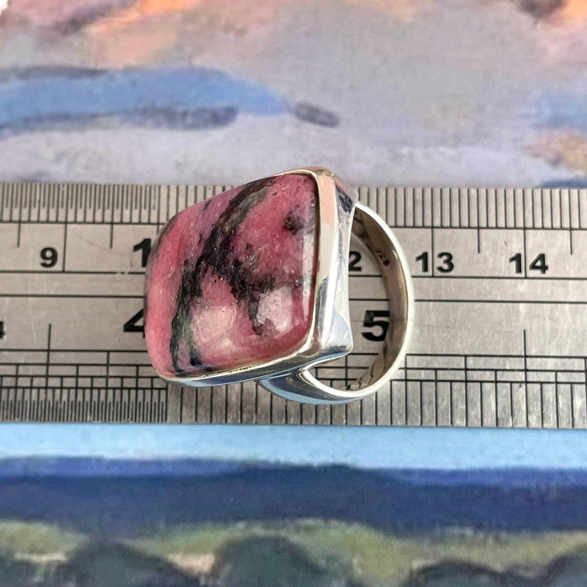 Striking Rhodonite Ring