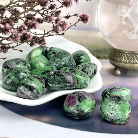 Ruby Zoisite Tumbled Stones