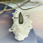 Moldavite Natural Ring