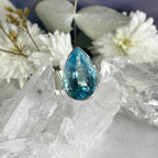 Large Blue Topaz Ring