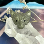 Crystal Wolf Carving