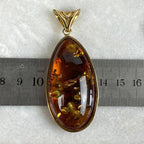 Amber Teardrop Pendant