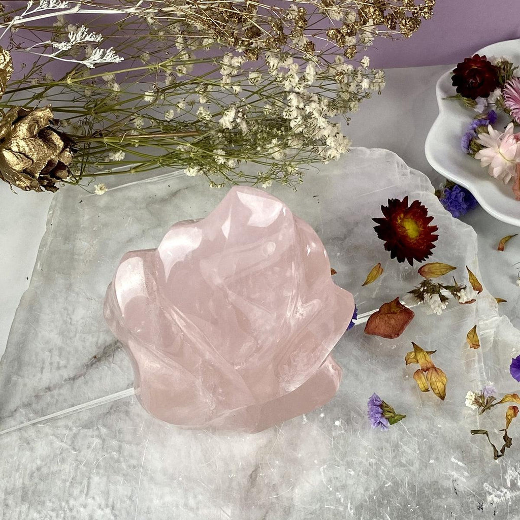 Rose Quartz Crystal Flames 12cm - 19cm