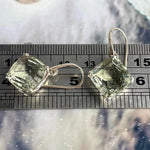 Square Green Amethyst Earrings