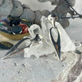 Contemporary Sterling Silver Earrings