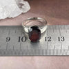 Garnet Emerald Cut Ring