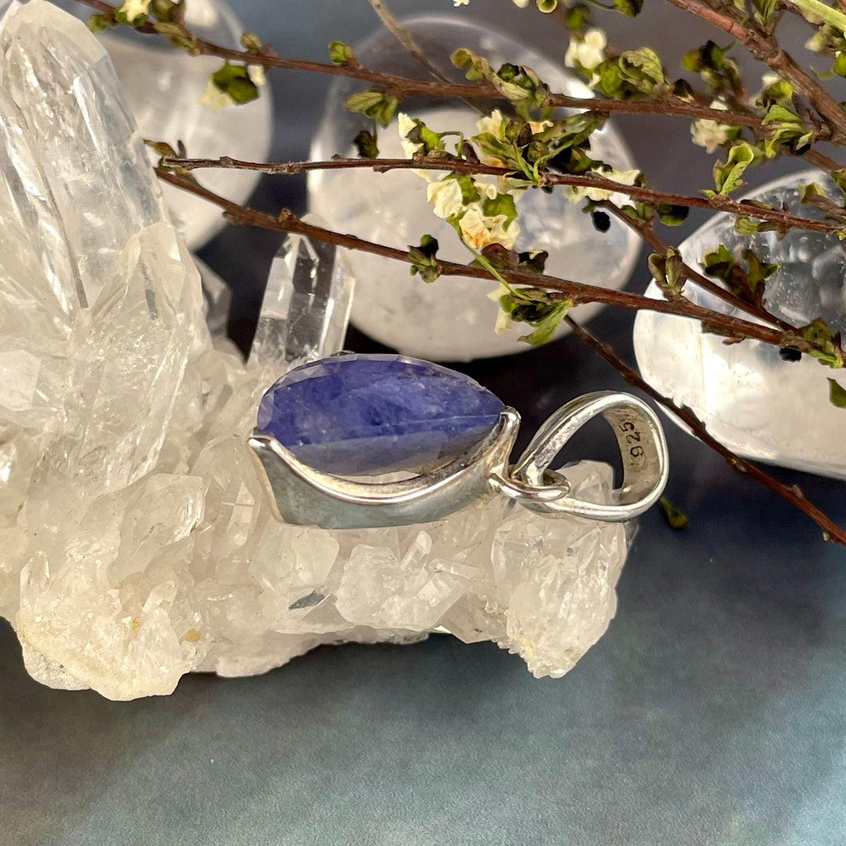Tanzanite Triangle Necklace