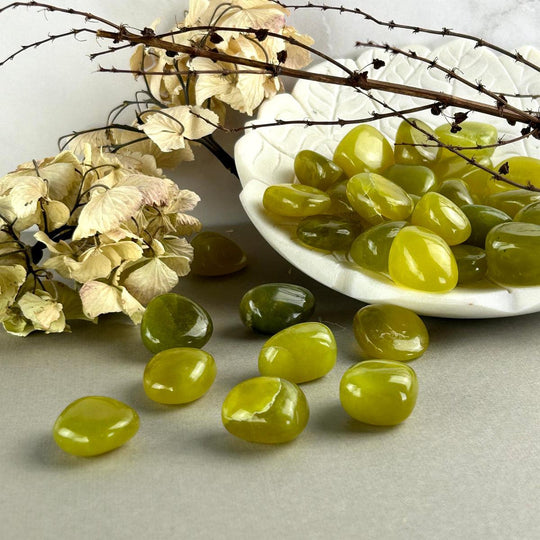 Serpentine Tumbled Stones