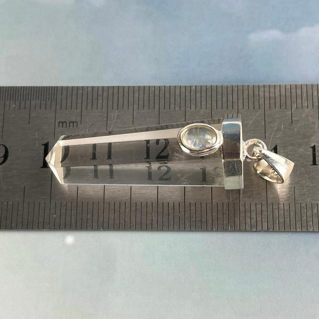 Two Stone Crystal Pendant