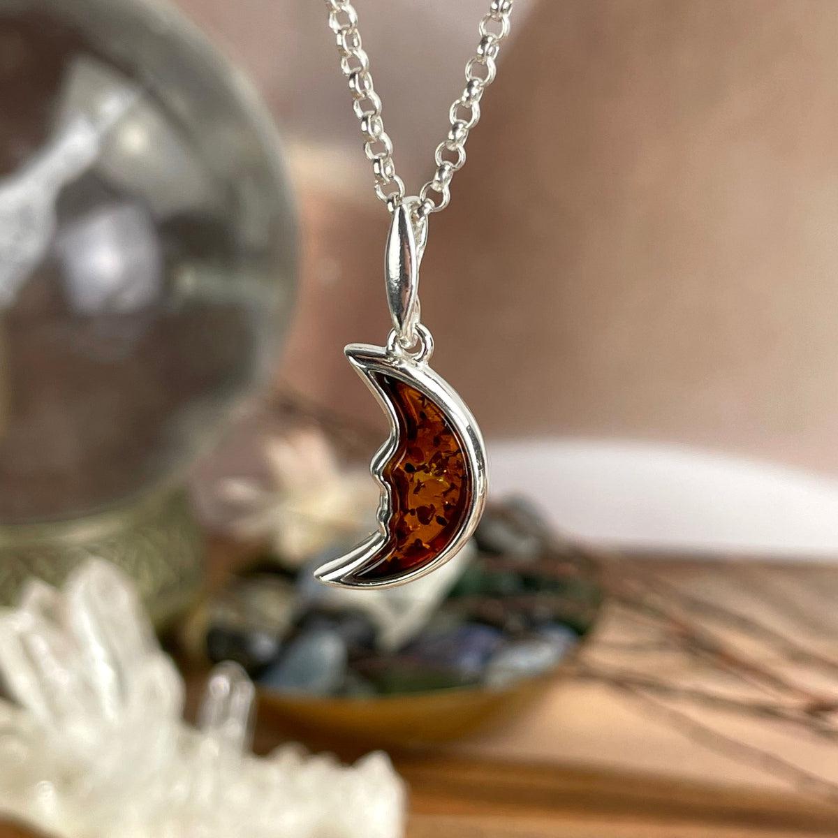 Amber Moon Pendant