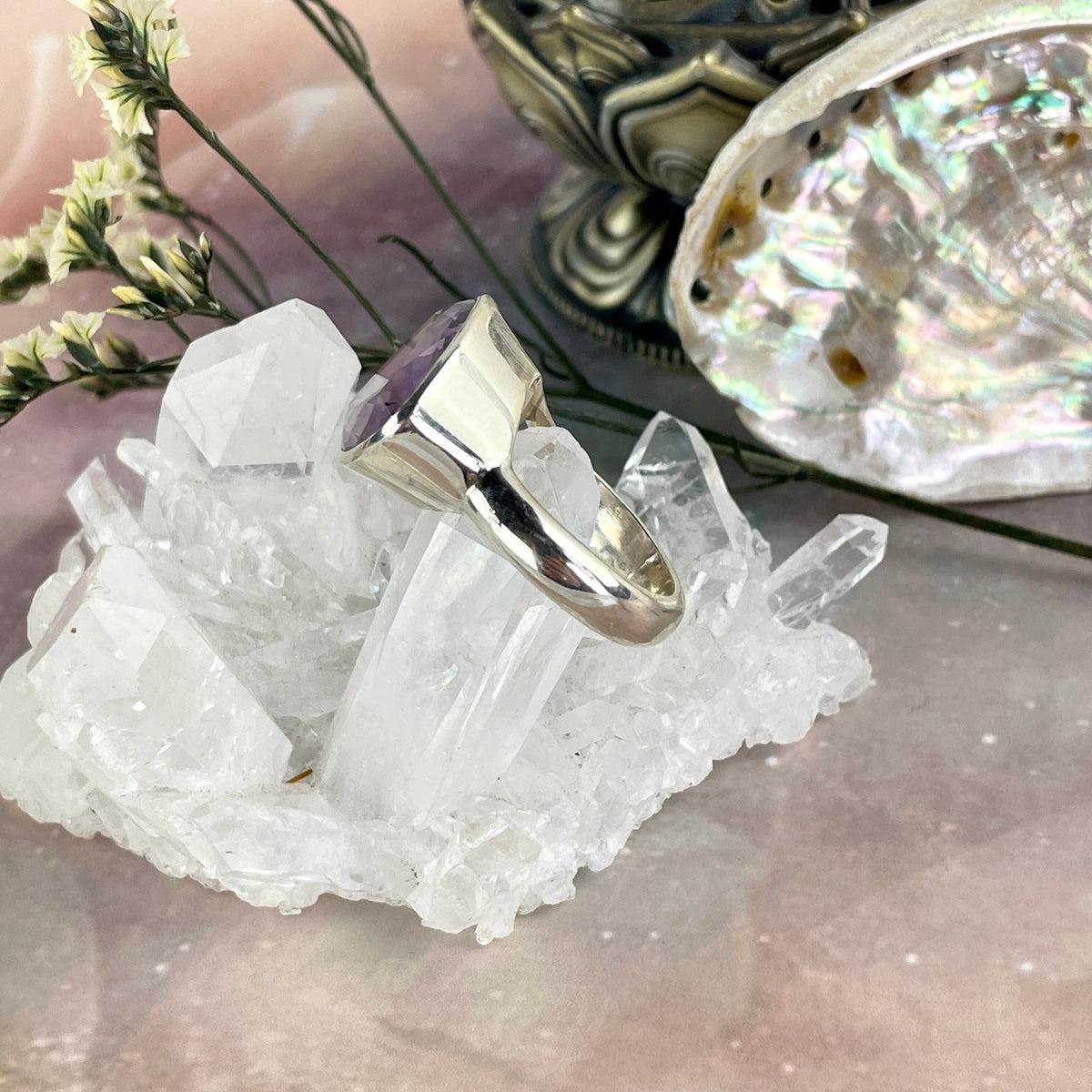 Modern Amethyst Ring