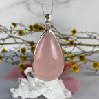 High Grade Rose Quartz Pendant