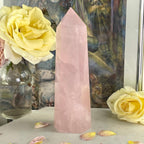 Rose Quartz Crystal Tower