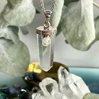 Clear Quartz Crystal Point Pendant