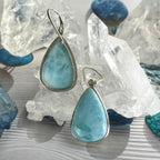 Larimar Pear Shape Earrings