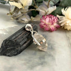Tibetan Quartz Raw Small Double Terminated Point Pendant