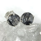 Tourmalated Quartz Stud Earrings