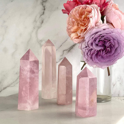 Rose Quartz Crystal Point