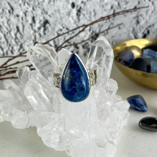 Azurite Teardrop Ring (Africa)