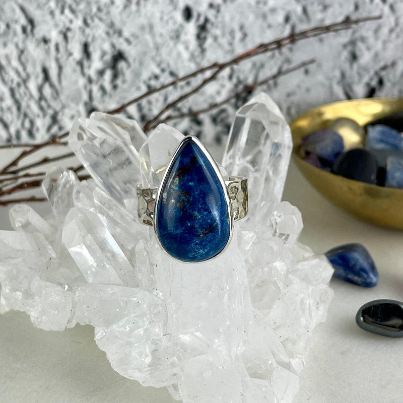 Dark Blue Azurite Ring