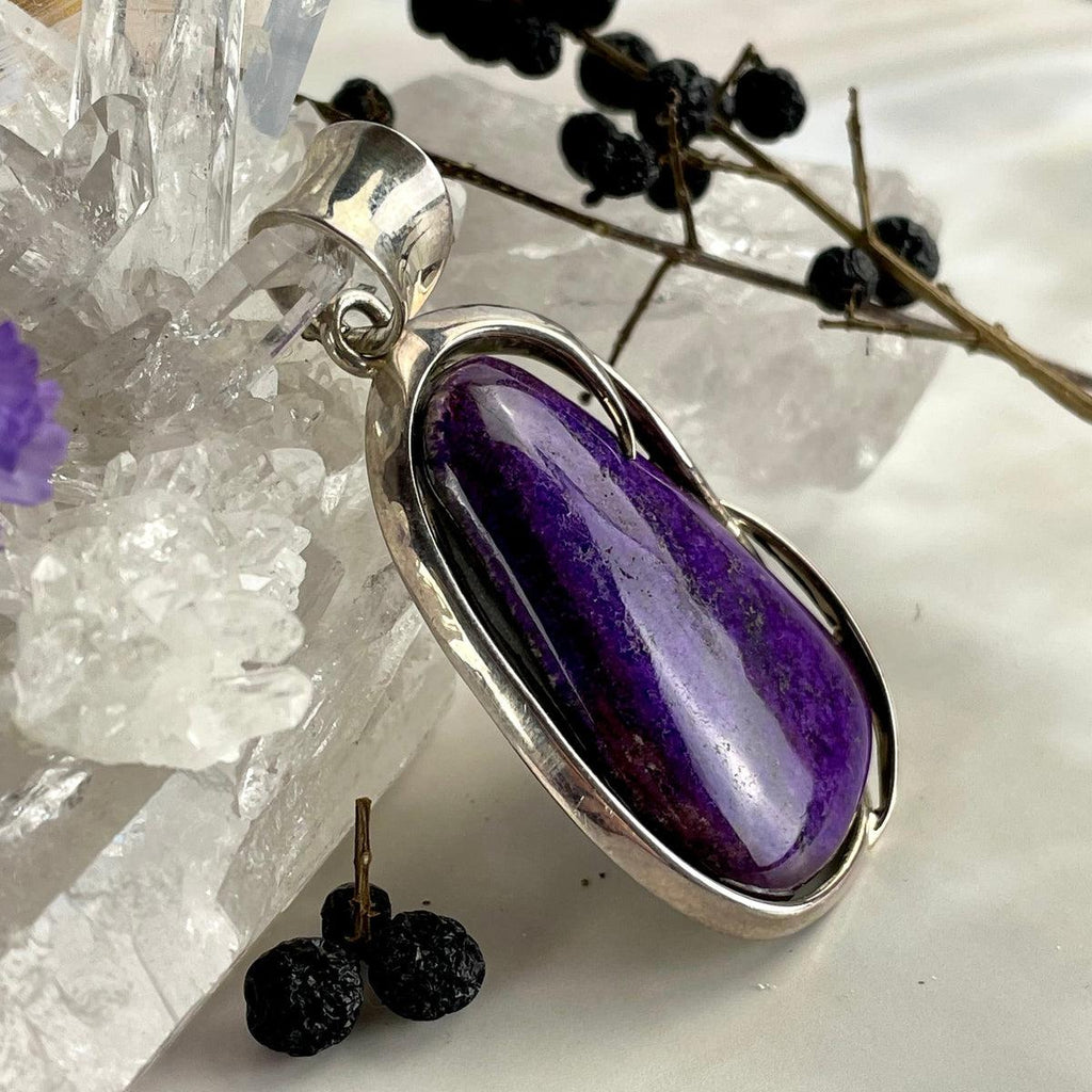 Rare Crystal Sterling Silver Pendant