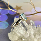 Blue Topaz Heart Shaped Ring