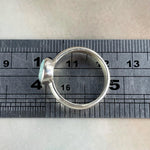 Oval Shaped Aquamarine Crystal Ring
