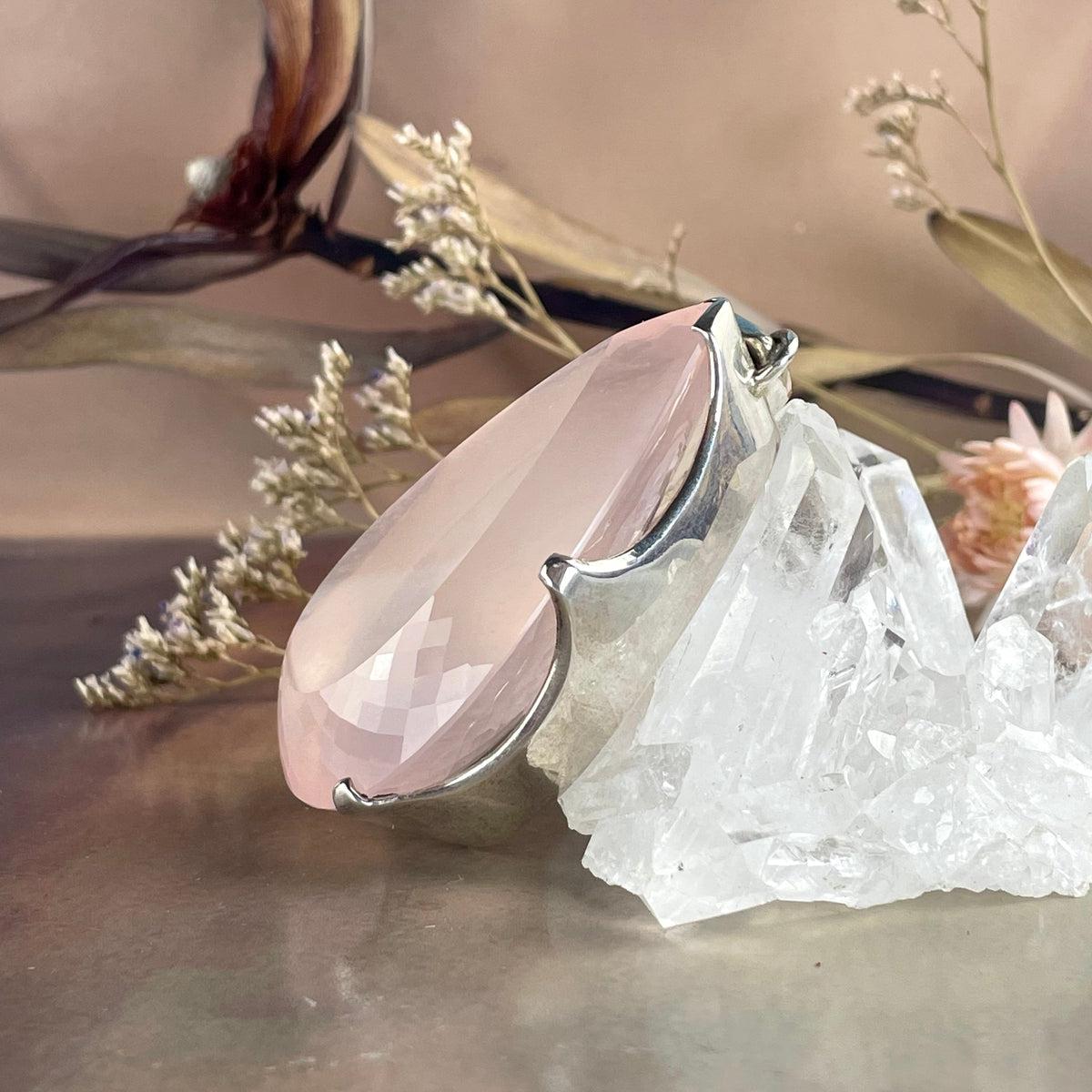 Rose Quartz Feature Pendant