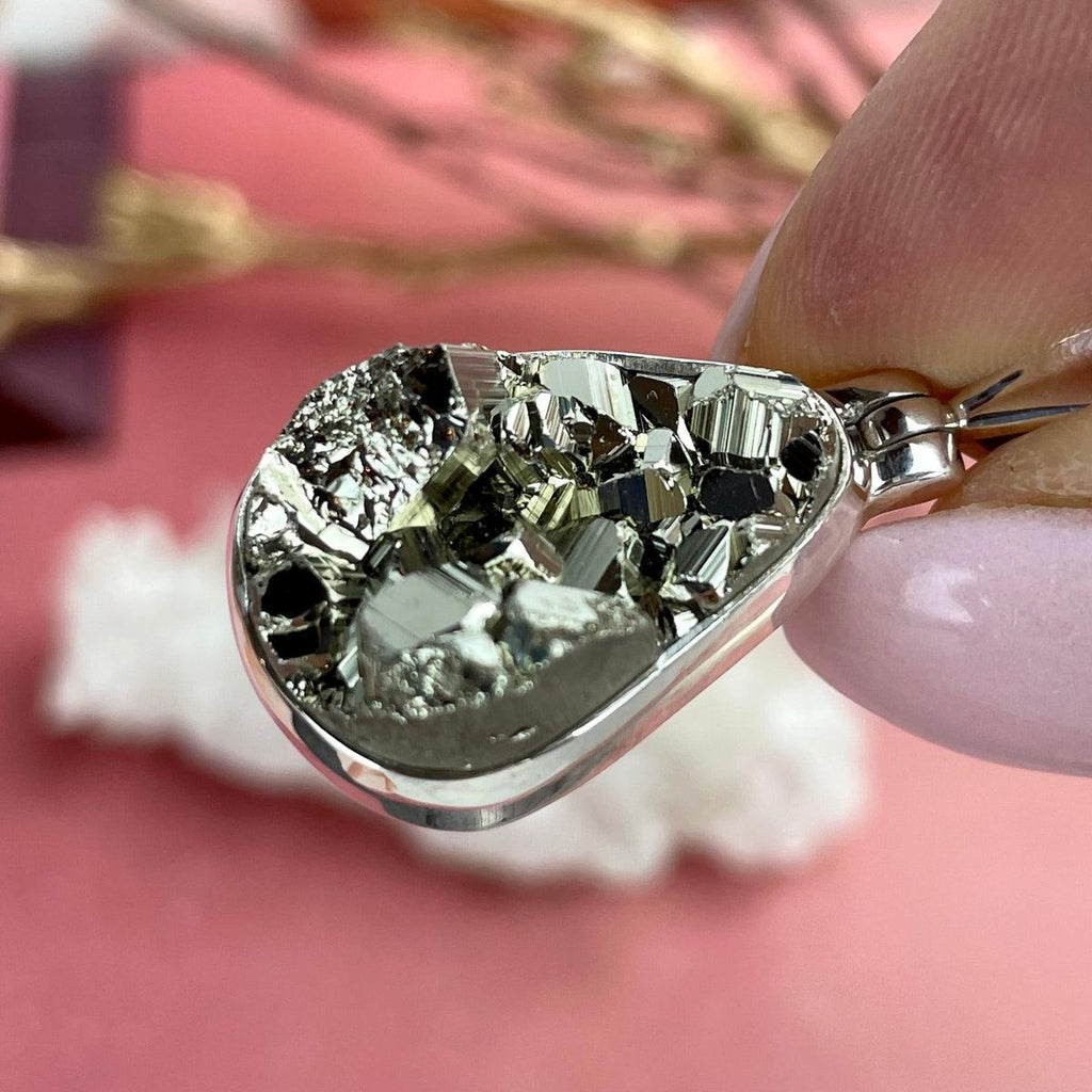 Pyrite Teardrop Pendant