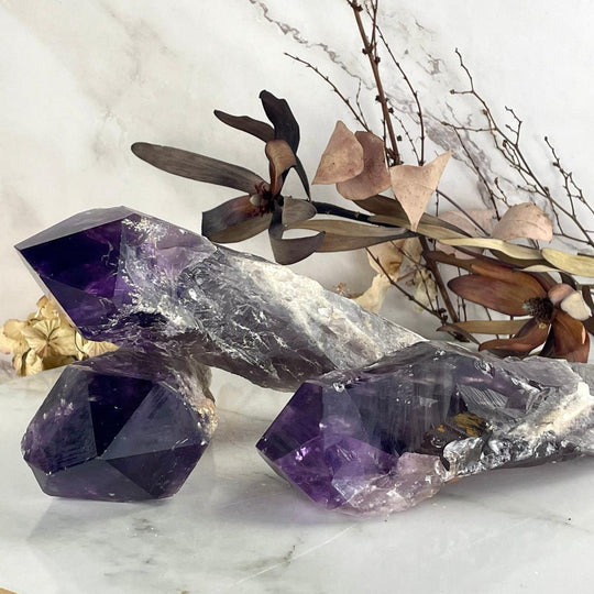 Ethically Sourced Natural Amethyst Large Points