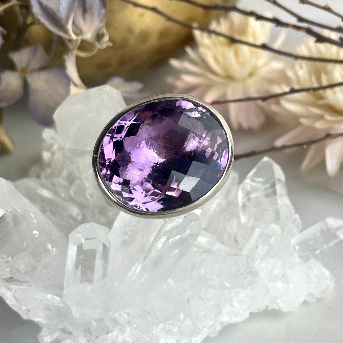 Large Amethyst Ring